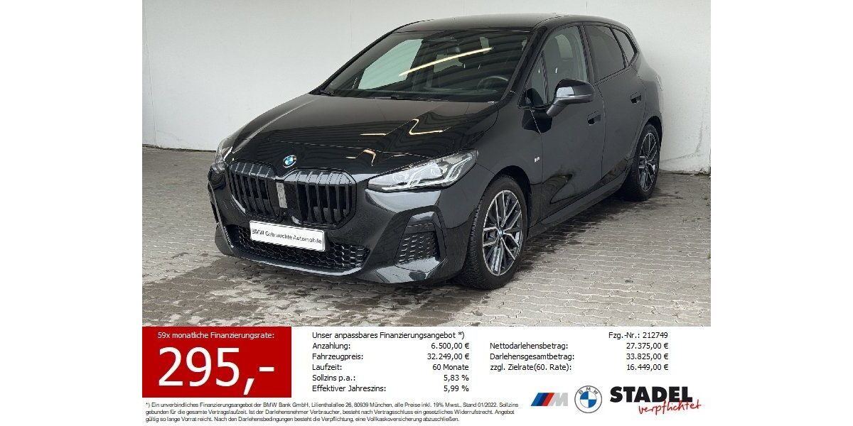 BMW 220 Active Tourer 6.062 km 31.200 &euro; Heilbronn 74074