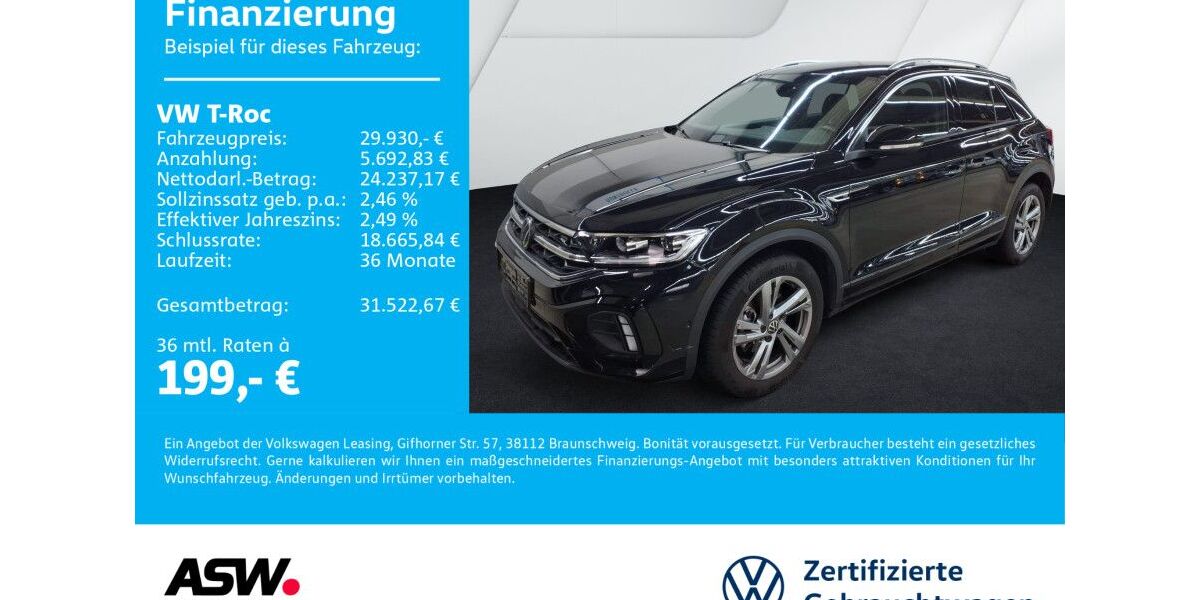 VW T-Roc 19.900 km 29.930 &euro; Sinsheim 74889