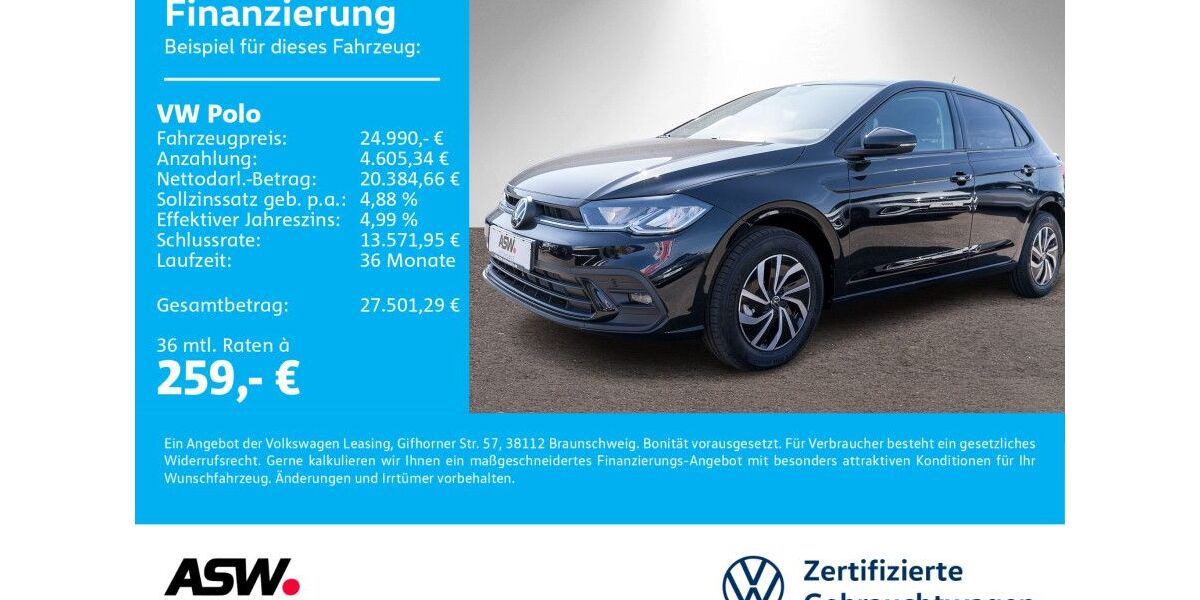 VW Polo 4.990 km 24.990 &euro; Neckarsulm 74172