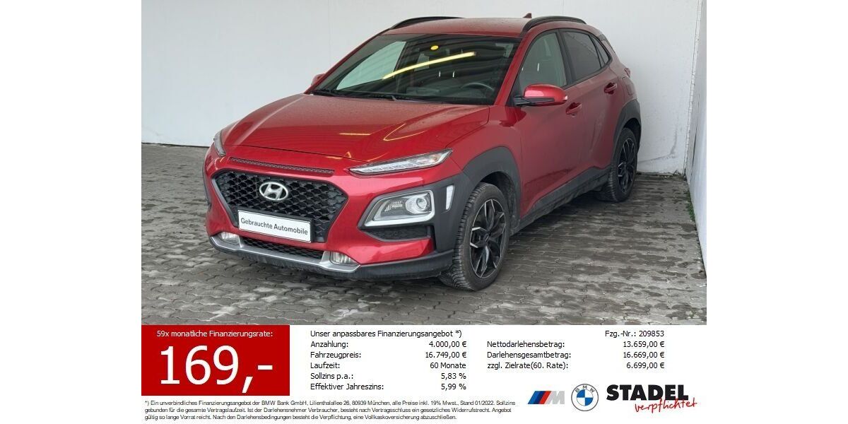 Hyundai KONA 67.642 km 15.887 &euro; Heilbronn 74074