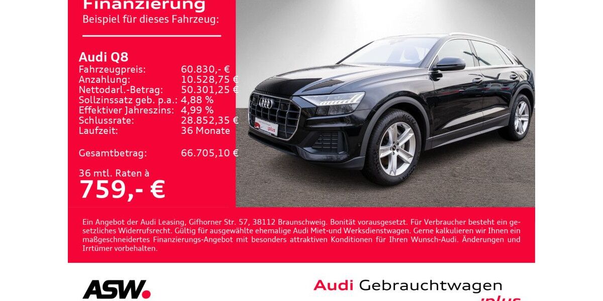 Audi Q8 106.700 km 59.460 &euro; Heilbronn 74074