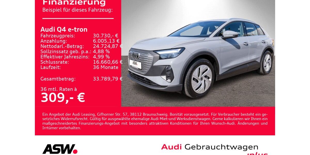 Audi Q4 e-tron 37.200 km 30.730 &euro; Heilbronn 74074