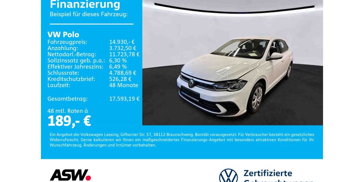 VW Polo 49.300 km 14.930 &euro; Bad Rappenau 74906