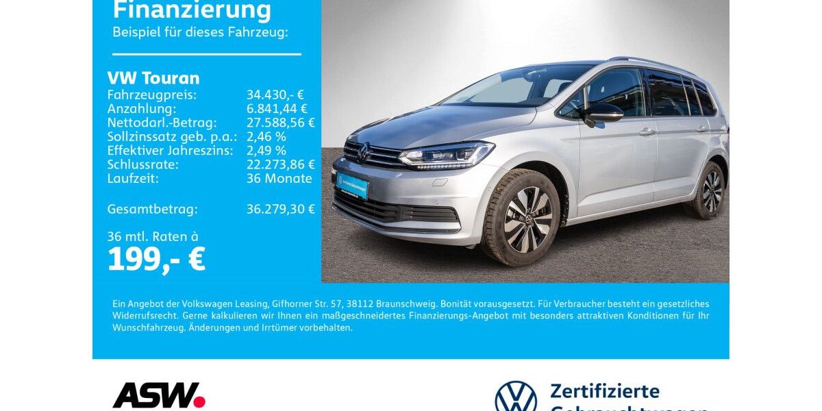VW Touran 21.500 km 32.930 &euro; Neckarsulm 74172