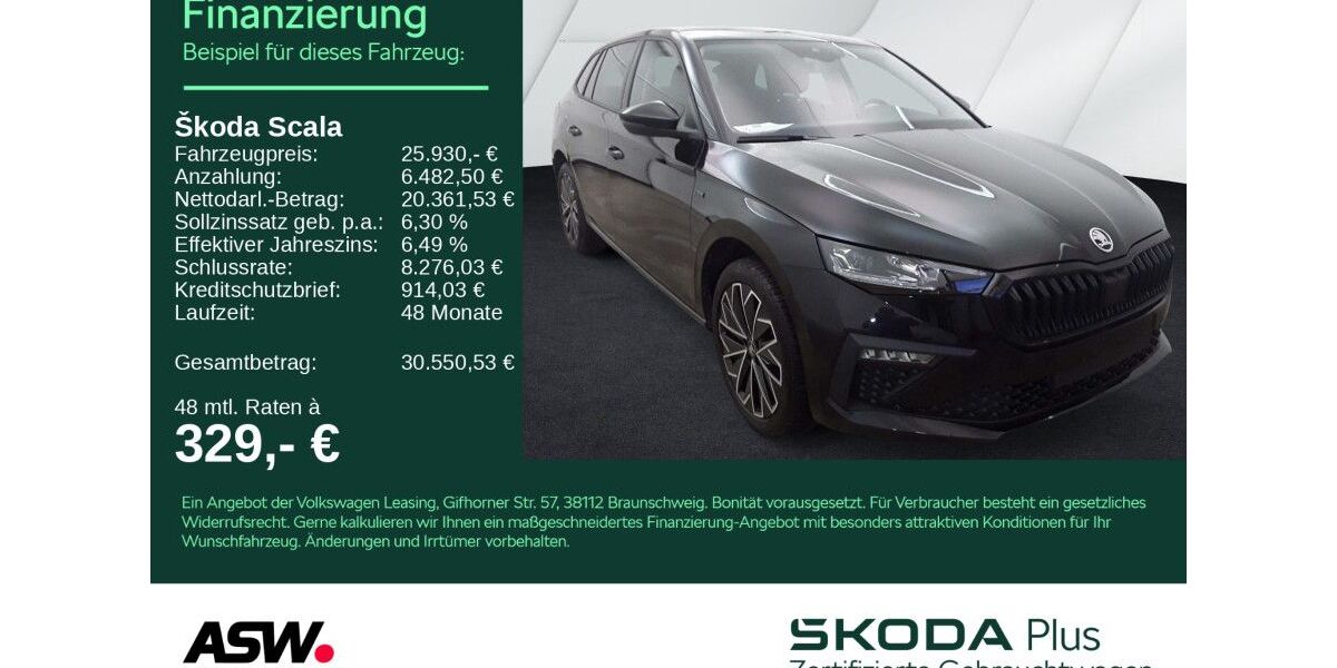 Skoda Scala 26.900 km 24.960 &euro; Bad Rappenau 74906