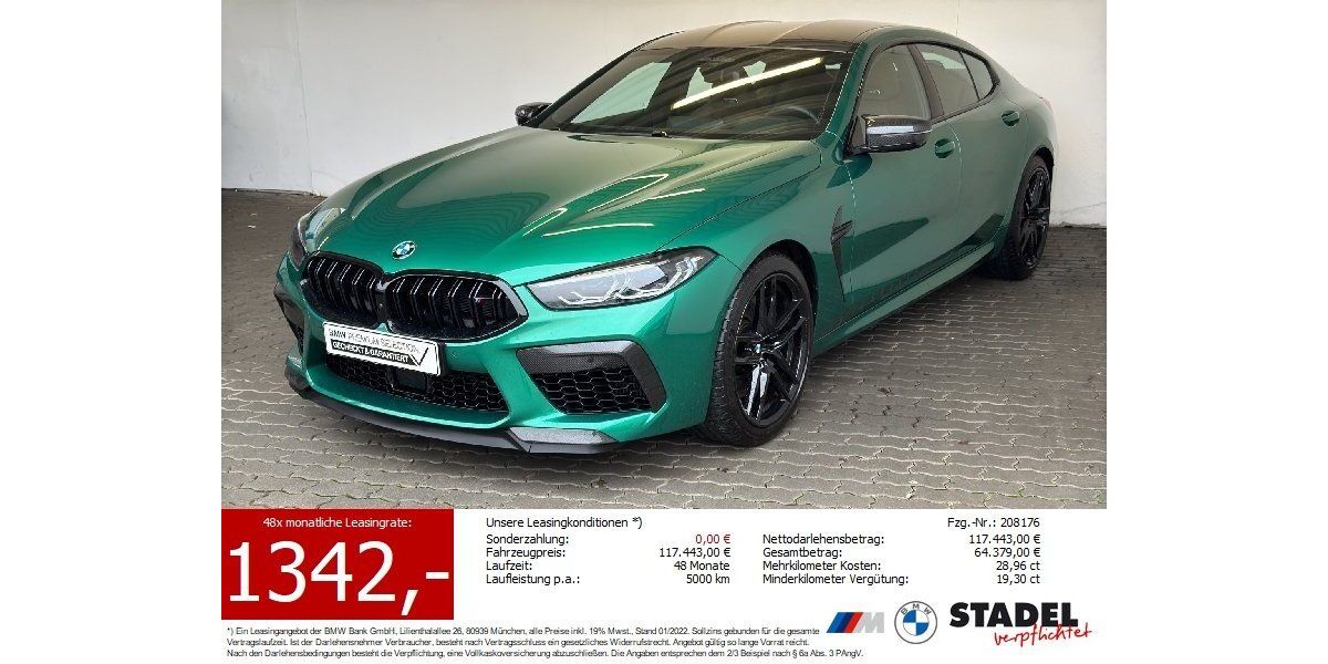 BMW M8 9.689 km 108.887 &euro; Heilbronn 74074