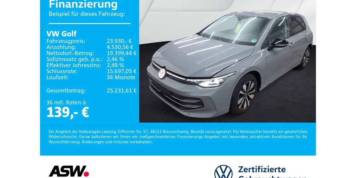 VW Golf 19.900 km 23.230 &euro; Neckarsulm 74172