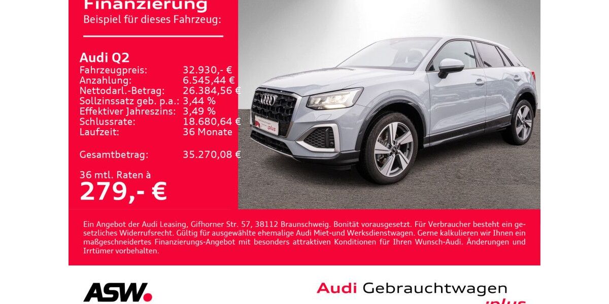 Audi Q2 7.900 km 31.790 &euro; Heilbronn 74074
