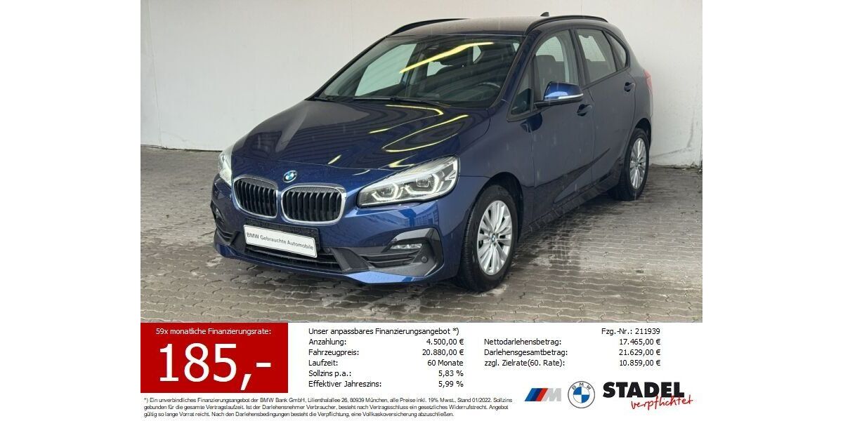 BMW 218 Active Tourer 22.801 km 19.949 &euro; Heilbronn 74074