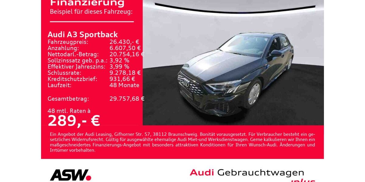 Audi A3 43.500 km 26.430 &euro; Heilbronn 74074