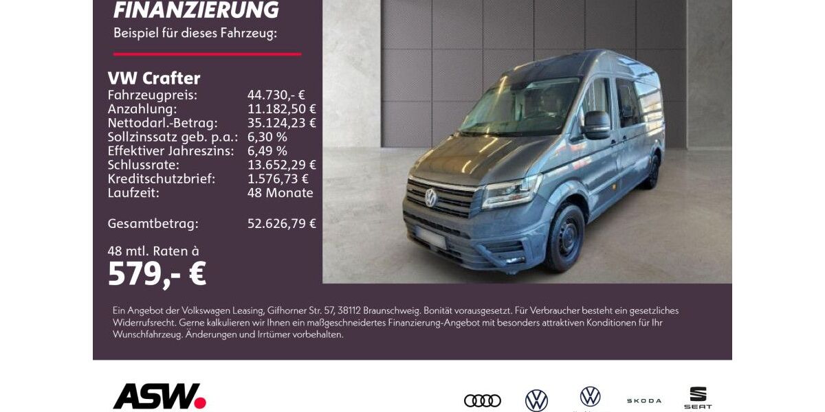 VW Crafter 79.400 km 43.430 &euro; Bad Rappenau 74906