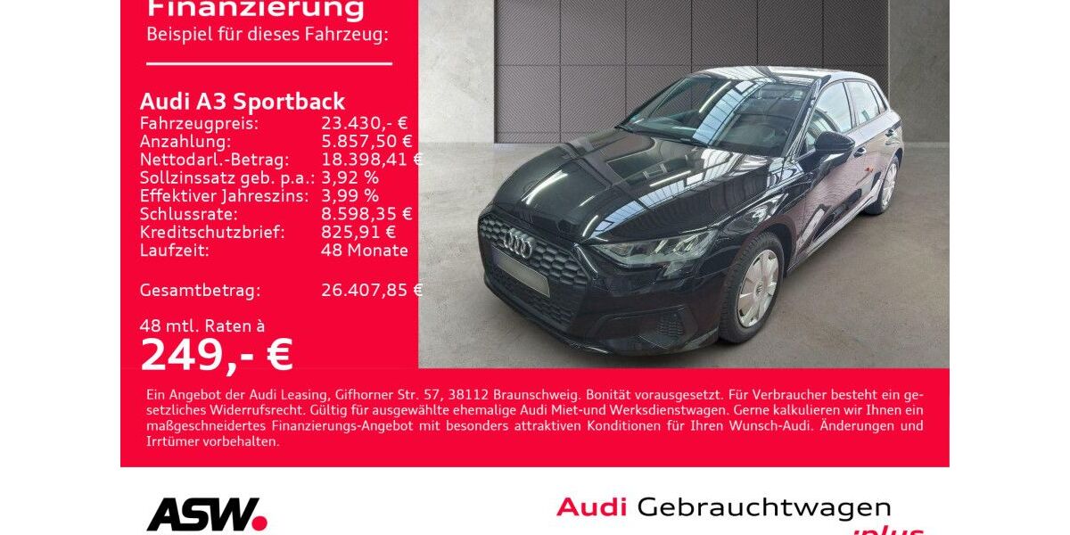 Audi A3 37.984 km 23.430 &euro; Heilbronn 74074