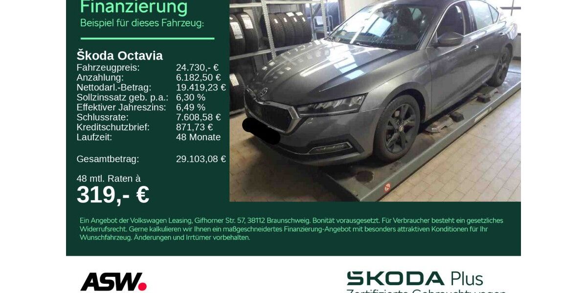 Skoda Octavia 99.000 km 24.730 &euro; Heilbronn 74076