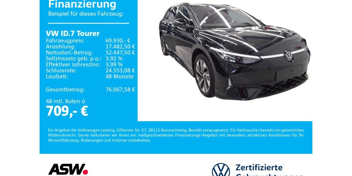 VW ID.7 9.900 km 69.930 &euro; Neckarsulm 74172