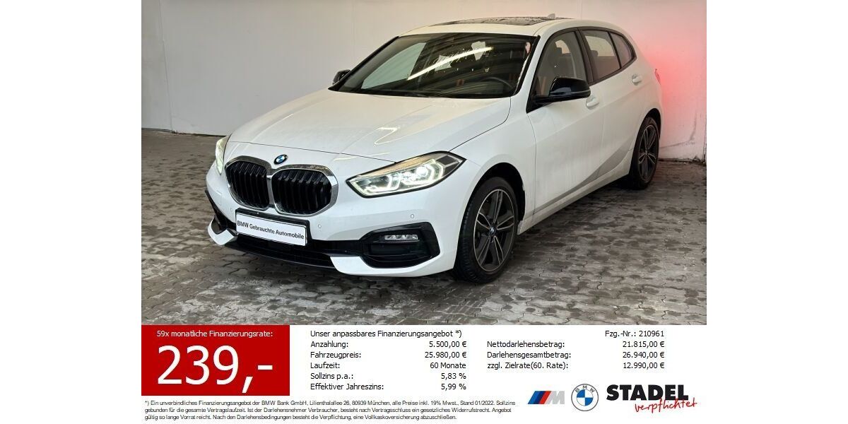 BMW 118 36.154 km 22.444 &euro; Heilbronn 74074