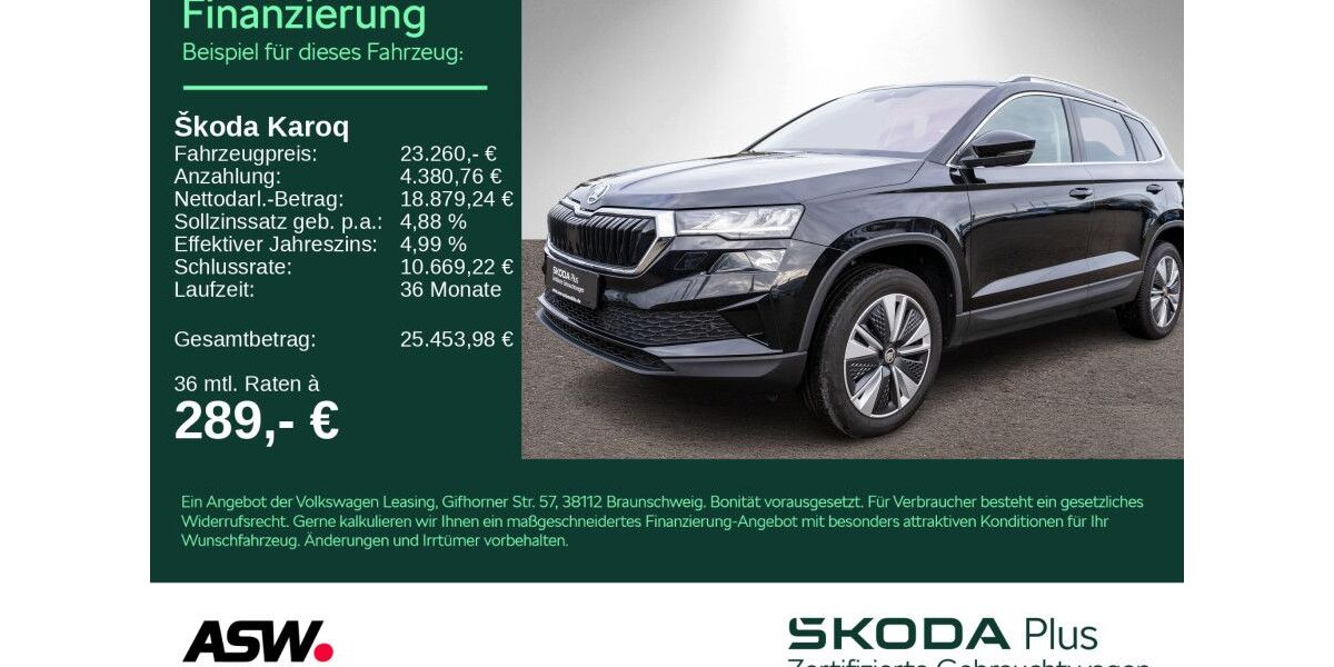 Skoda Karoq 89.900 km 21.990 &euro; Bad Rappenau 74906