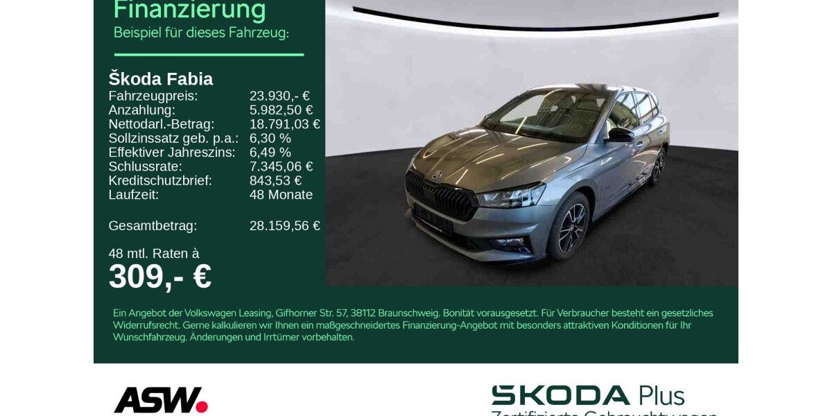 Skoda Fabia 12.500 km 23.930 &euro; Bad Rappenau 74906