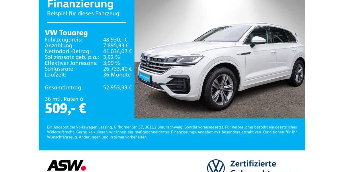 VW Touareg 52.800 km 47.760 &euro; Neckarsulm 74172