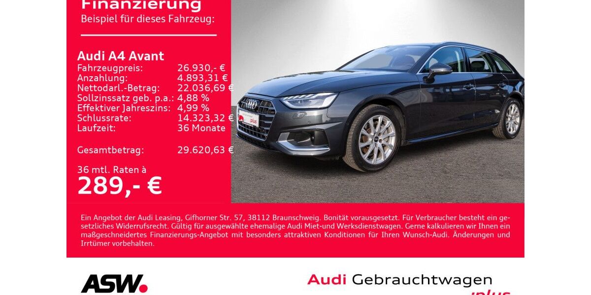 Audi A4 92.300 km 26.930 &euro; Heilbronn 74074