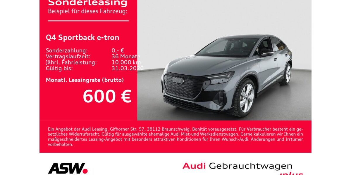 Audi Q4 e-tron 3.800 km 55.430 &euro; Heilbronn 74074