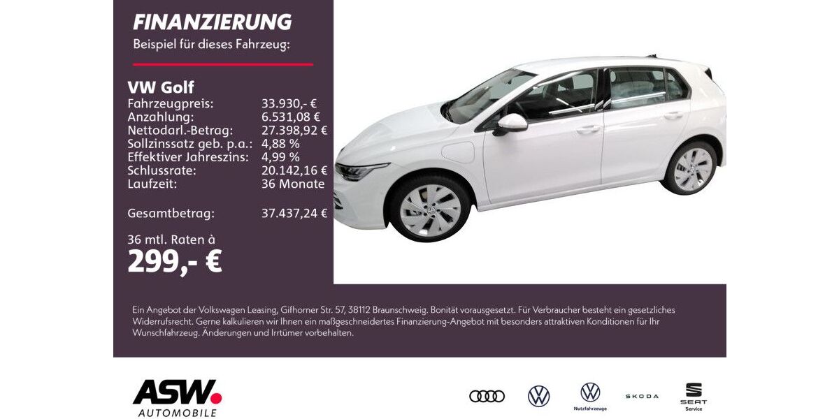 VW Golf 6.500 km 33.930 &euro; Weinsberg 74189