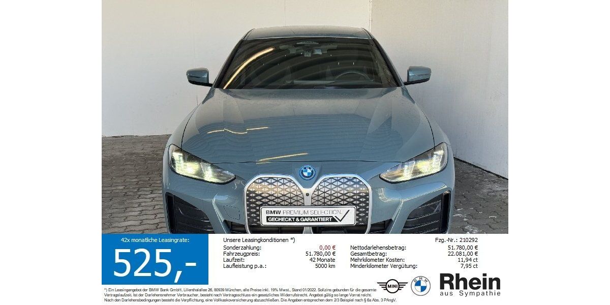 BMW i4 17.613 km 49.740 &euro; Heilbronn 74076