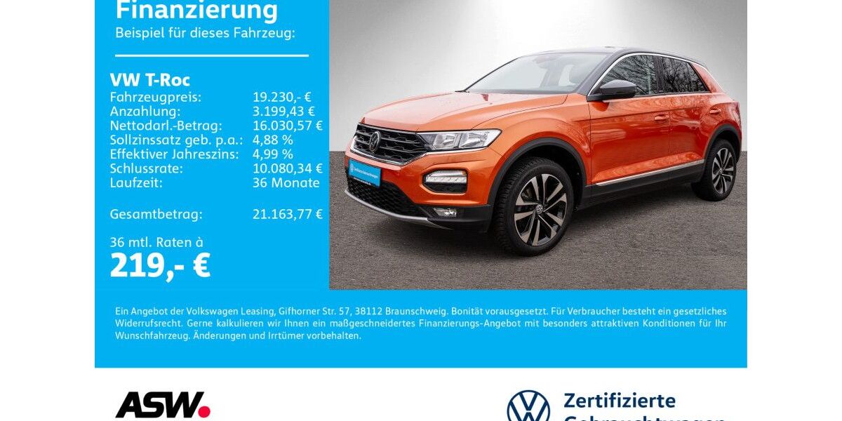 VW T-Roc 107.500 km 18.660 &euro; Neckarsulm 74172