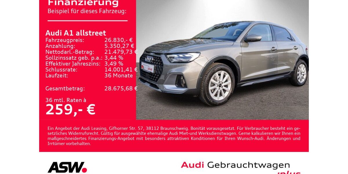 Audi A1 5.500 km 25.860 &euro; Heilbronn 74074