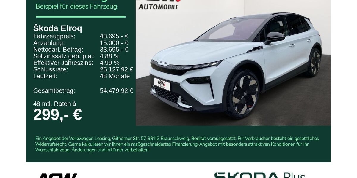 Skoda Elroq 4.500 km 48.695 &euro; Bad Rappenau 74906
