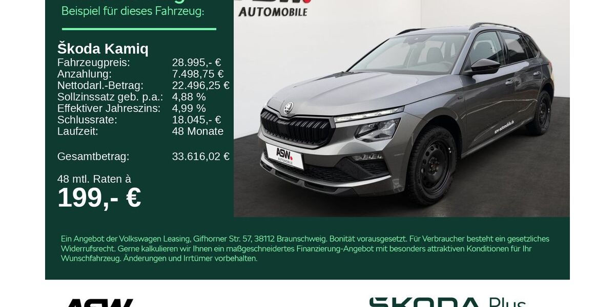 Skoda Kamiq 8.500 km 27.495 &euro; Bad Rappenau 74906